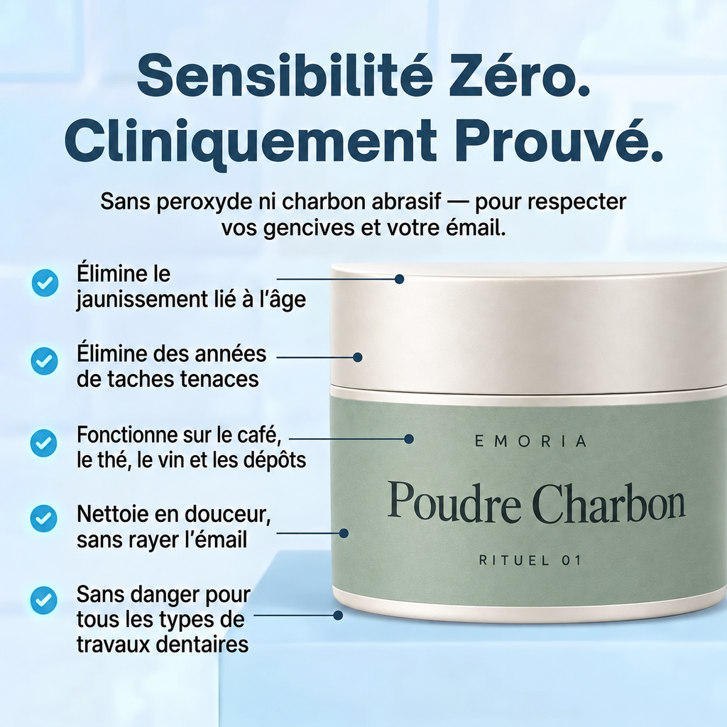 Poudre Charbon Blanchissante